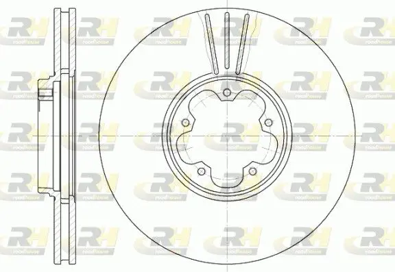 ROADHOUSE 660810 Тормозной диск