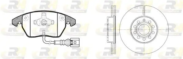 ROADHOUSE 8103000 Комплект тормозов, дисковый