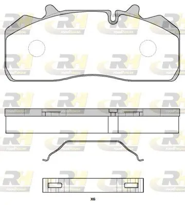 ROADHOUSE JSX289400 Комплект тормозных колодок,