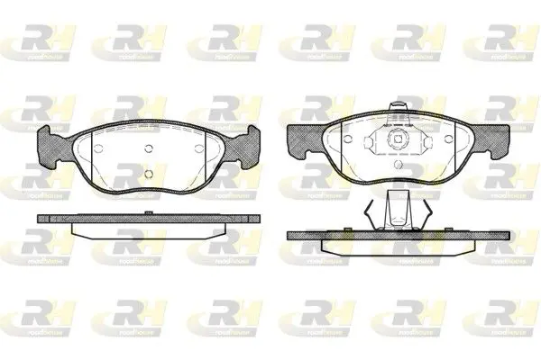 ROADHOUSE 258700 Комплект тормозных колодок,