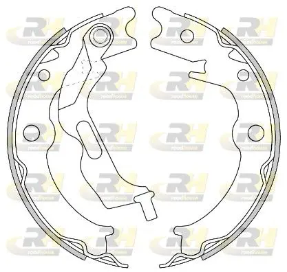 ROADHOUSE 462700 Колодки торм.бараб. стоян.