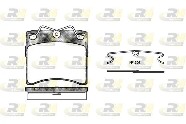 ROADHOUSE 238500 Колодки торм.дисковые