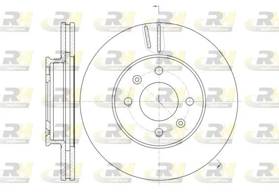 ROADHOUSE 6102310 Тормозной диск