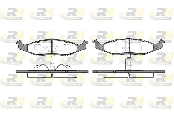 ROADHOUSE 247700 Комплект тормозных колодок,