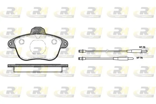 ROADHOUSE 240104 Комплект тормозных колодок,