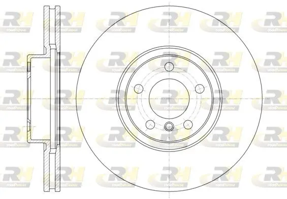 ROADHOUSE 6133510 Диск тормозной передн. BMW X5