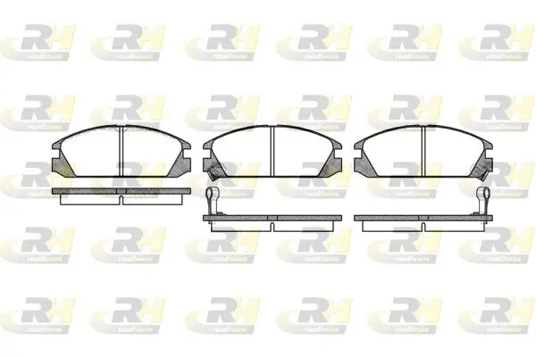 ROADHOUSE 222802 Комплект тормозных колодок,