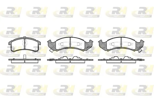 ROADHOUSE 253702 Комплект тормозных колодок,