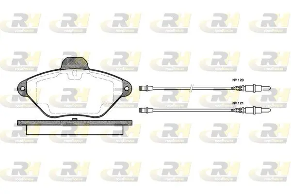 ROADHOUSE 243904 Комплект тормозных колодок,