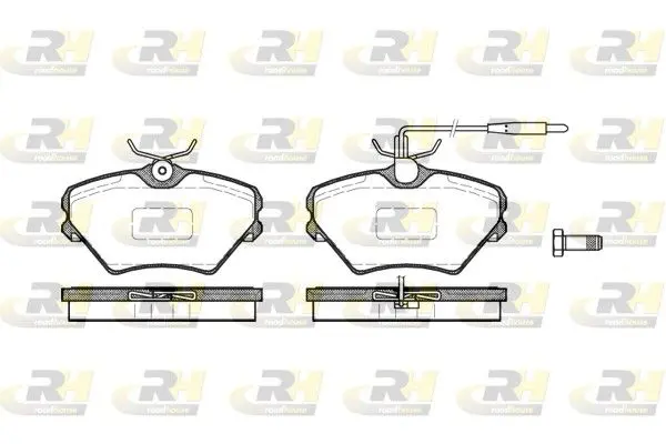 ROADHOUSE 248502 Комплект тормозных колодок,