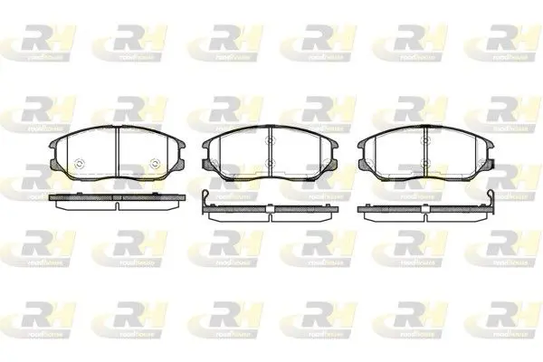ROADHOUSE 2108502 Комплект тормозных колодок,