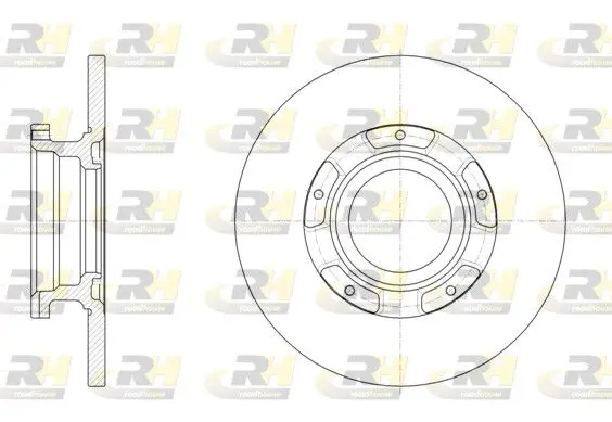 ROADHOUSE 6156600 Тормозной диск