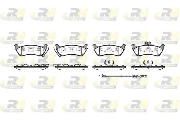 ROADHOUSE 269811 Колодки торм.дисковые