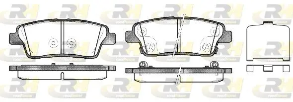 ROADHOUSE 2145802 Комплект тормозных колодок,