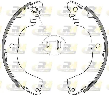 ROADHOUSE 425700 Колодки тормозные барабанные