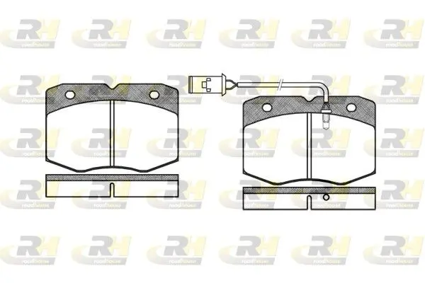 ROADHOUSE 243502 Комплект тормозных колодок,