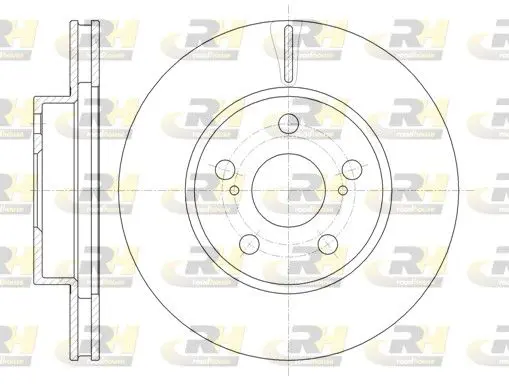 ROADHOUSE 6125010 Тормозной диск