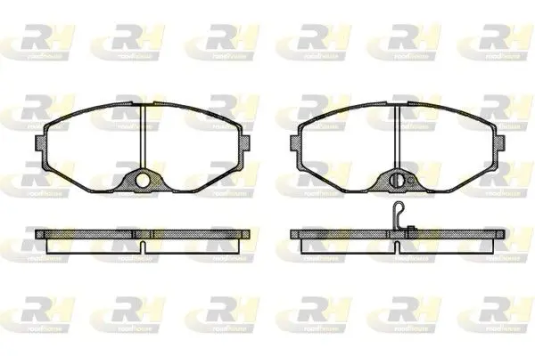 ROADHOUSE 237502 Колодки торм.дисковые Maxima