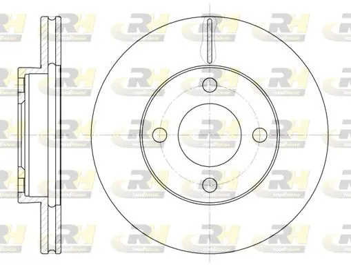 ROADHOUSE 618510 Тормозной диск
