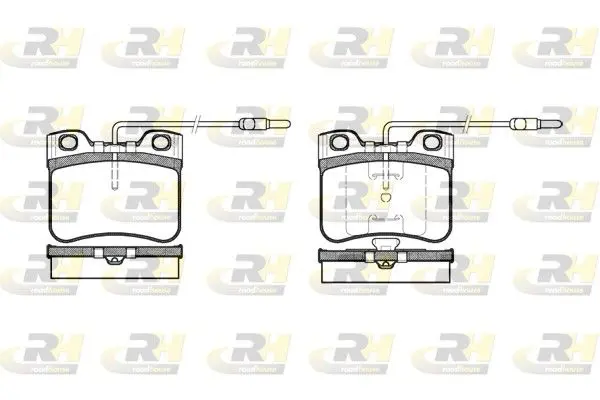 ROADHOUSE 224714 Комплект тормозных колодок,