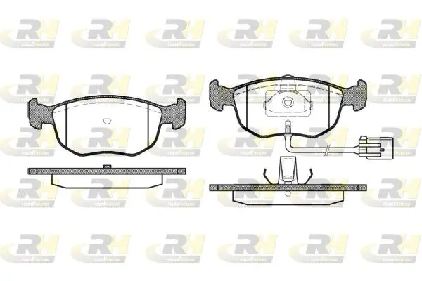 ROADHOUSE 257502 Комплект тормозных колодок,