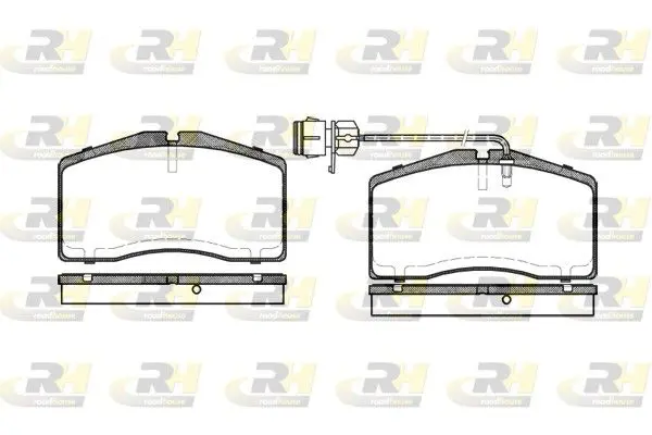 ROADHOUSE 244812 Комплект тормозных колодок,