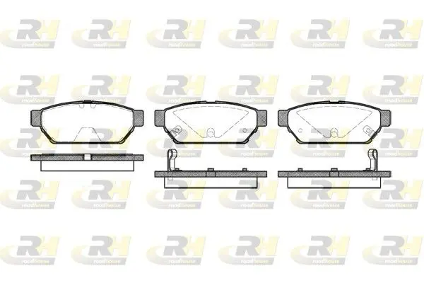ROADHOUSE 244002 Комплект тормозных колодок,