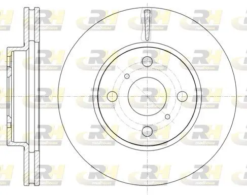 ROADHOUSE 6100510 Тормозной диск
