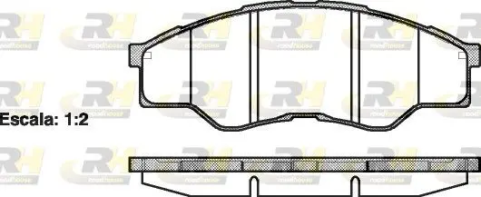ROADHOUSE 21266.00 Комплект тормозных колодок,