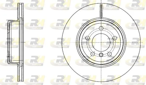 61548.10 ROADHOUSE Диск тормозной передн. BMW 5