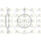 6147710 Диск торм. RENAULT SCENIC II