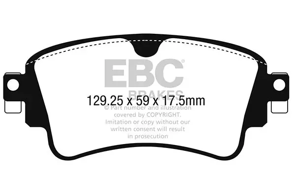 EBC DP42254R Комплект тормозных колодок,
