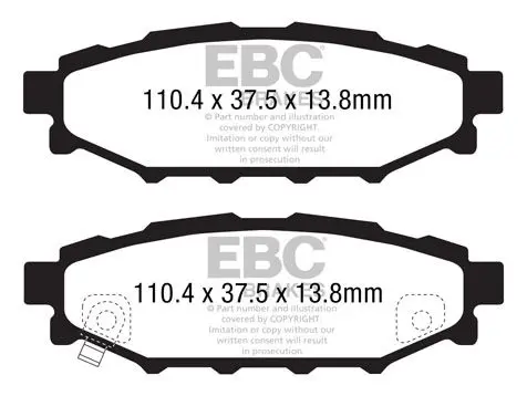 EBC DP1584 Комплект тормозных колодок,