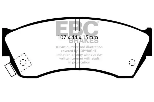 EBC DP2762 Комплект тормозных колодок,