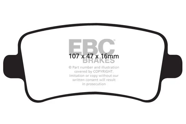 EBC DP42016R Комплект тормозных колодок,
