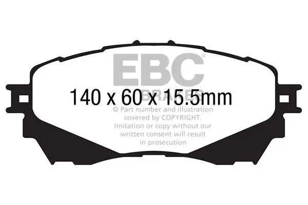 EBC DP42170R Комплект тормозных колодок,