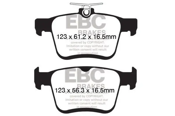 EBC DP42153R Комплект тормозных колодок,