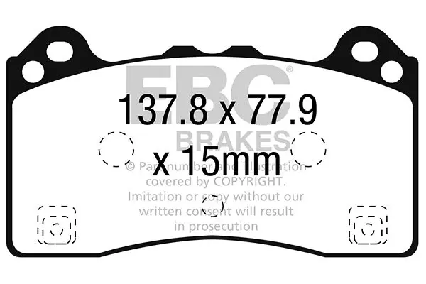 EBC DP42274R Комплект тормозных колодок,