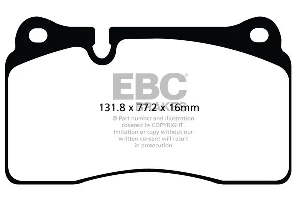 EBC DP42070R Комплект тормозных колодок,