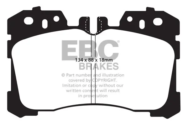 EBC DP41811R Комплект тормозных колодок,