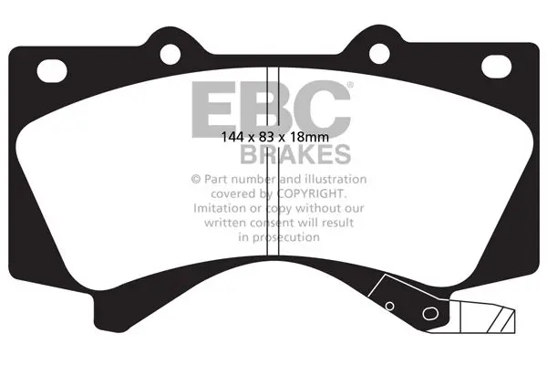 EBC DP51815NDX Комплект тормозных колодок,