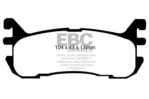 EBC DP41003R Комплект тормозных колодок,