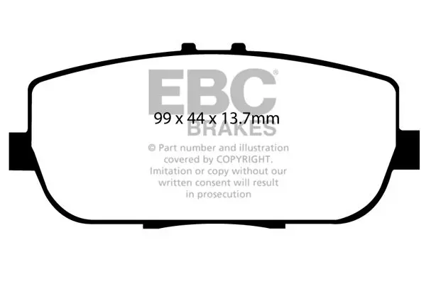EBC DP41775R Комплект тормозных колодок,