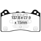 DP42274R EBC Комплект тормозных колодок,