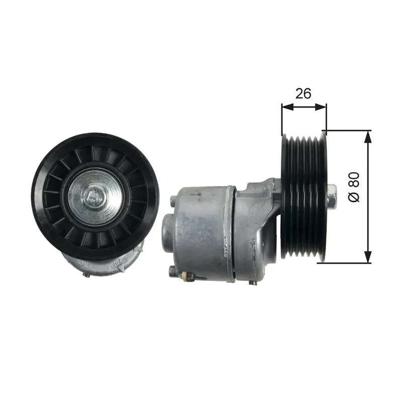 Gates T39222 Ролик