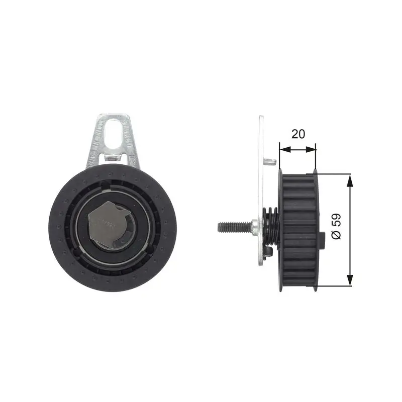GATES T43108 Ролик
