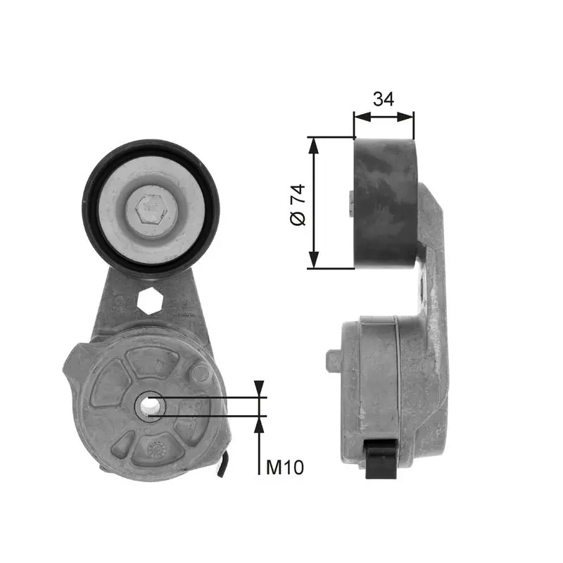 GATES T38601 натяжитель ремня