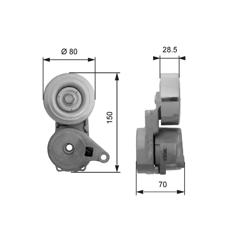 Gates T38413 Ролик T38413 (7808-21313)