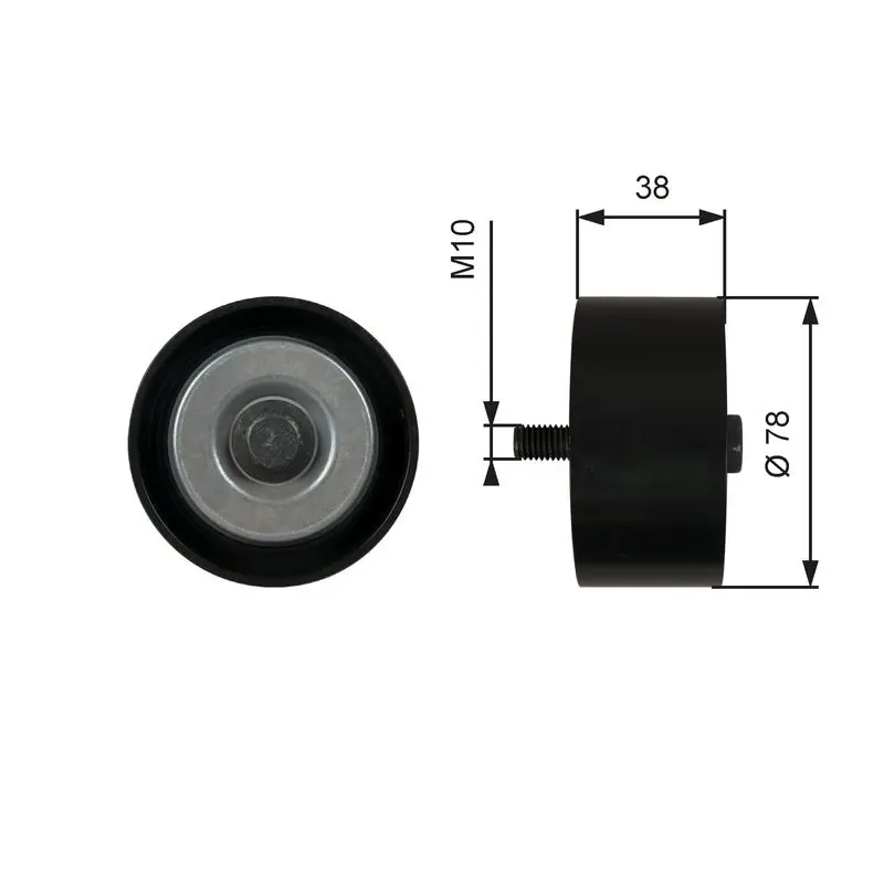 GATES T36623 Ролик натяжения ремня RVI