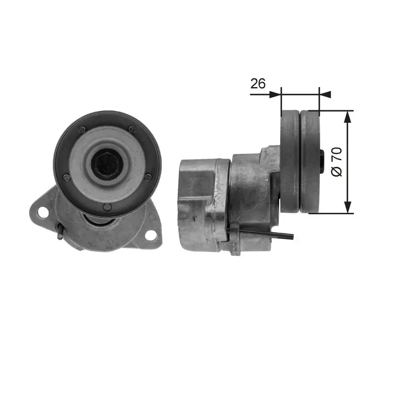 Gates T38154 Ролик T38154 (7808-21054)